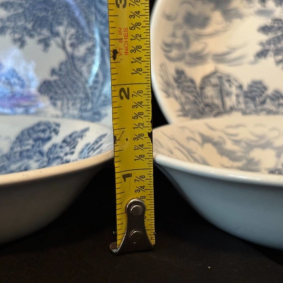 WEDGWOOD "Countryside Blue" Fruit/Dessert (Sauce) Bowl Set of 5 *PHOTOS - Picture 7 of 8